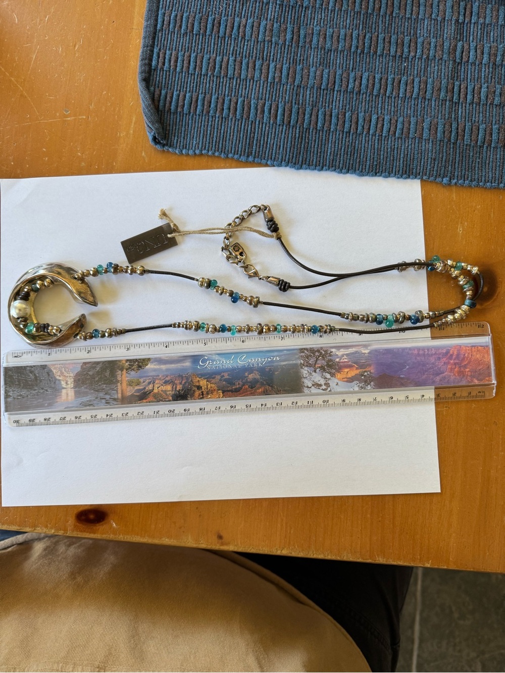 UNO de 50 Silver necklace with Turquoise and silver colour Beads